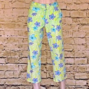 NWOT / Lilly Pulitzer / Floral Capri Pants / SZ 4